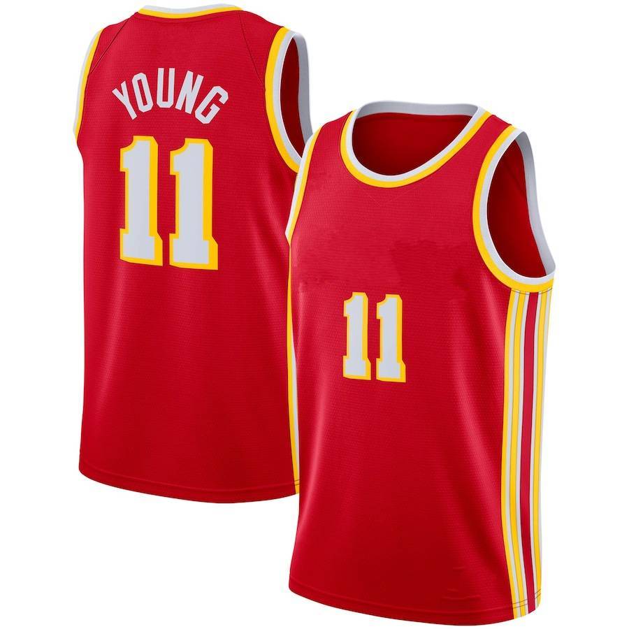 2023/24 11 Trae Young City Basketball Jerseys 5 Dejounte Murray Mens 55 Dikembe Mutombo 44 Pete Maravich Retro Shirt