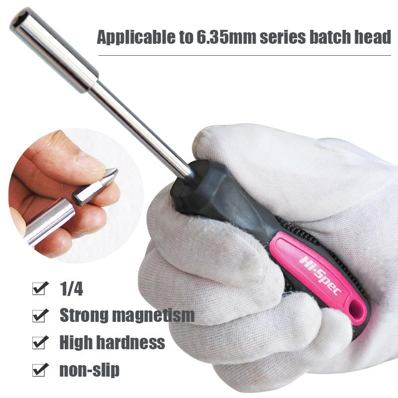 6.35mm 1/4 Series Batch Head Screwdriver Handle Multifunctional Sleeve Driver Bit-Holder Ratchet Socket Screw Driver
6.35mm 1/4 Series Batch Head Screwdriver Handle Multifunctional Sleeve Driver Bit-Holder Ratchet Socket Screw Driver