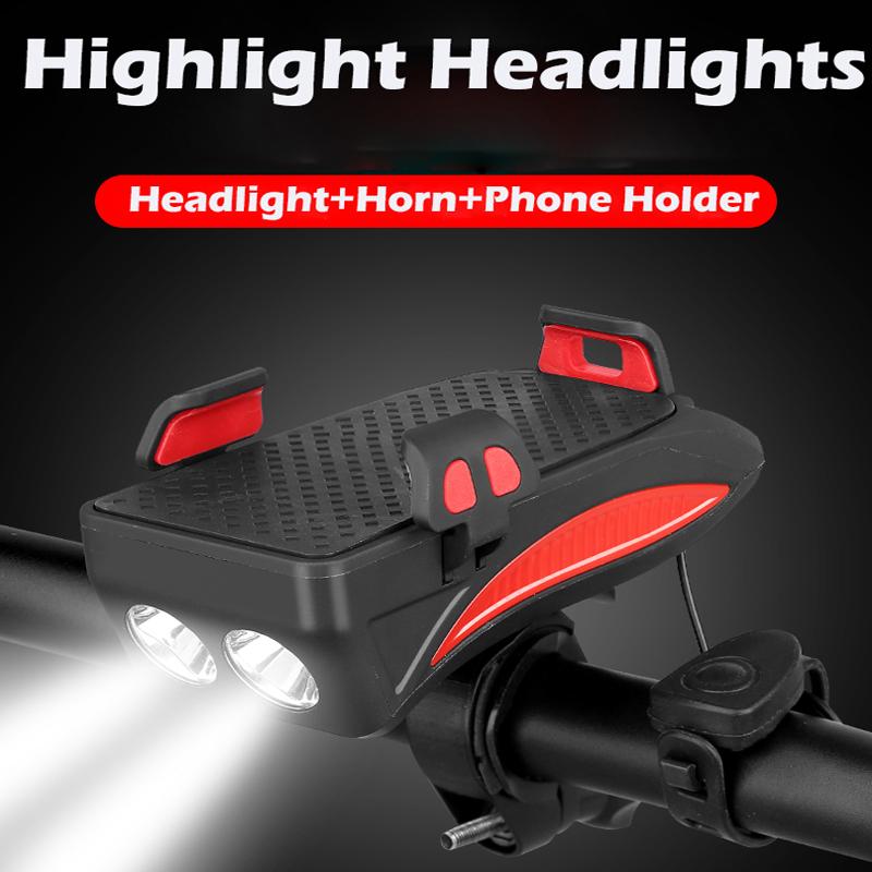 Bike Highlight Headlights 2000AMH 4000AMH Bicycle Front Lamp USB Rechargeable Phone Holder With Horn Waterproof 400 lumens
Bike Highlight Headlights 2000AMH 4000AMH Bicycle Front Lamp USB Rechargeable Phone Holder With Horn Waterproof 400 lumens