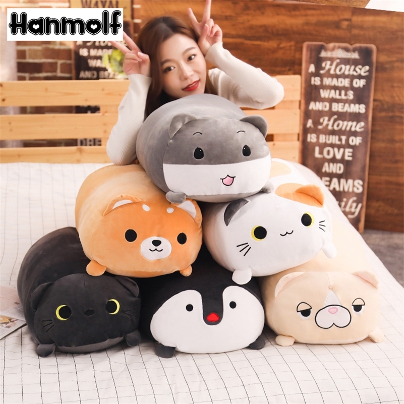 Long Animals Plush Toy Stuffed Squishy Animal Bolster Pillow Dog Cat Shiba Inu Penguin Cylindrical Plushie Toy Sleeping Friend LJ201126
Long Animals Plush Toy Stuffed Squishy Animal Bolster Pillow Dog Cat Shiba Inu Penguin Cylindrical Plushie Toy Sleeping Friend LJ201126
