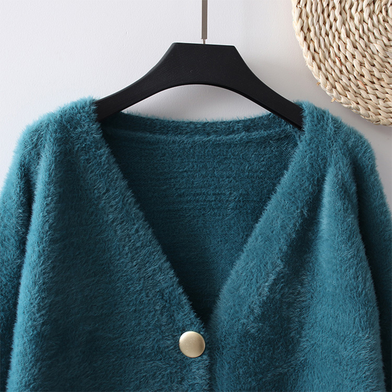 Winter Wool Casual Single Breasted with Long Female Sleeve Cleavage Cardigans Sweater S11p, Pink.
Winter Wool Casual Single Breasted with Long Female Sleeve Cleavage Cardigans Sweater S11p, Pink.