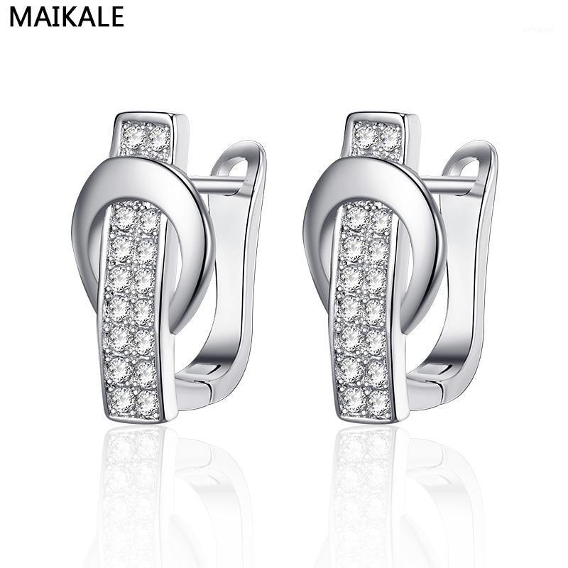 Stud MAIKALE Fashion Jewelry Gold Silver Plated Color Cubic Zirconia Geometric Earrings Luxury Copper For Women1
Stud MAIKALE Fashion Jewelry Gold Silver Plated Color Cubic Zirconia Geometric Earrings Luxury Copper For Women1