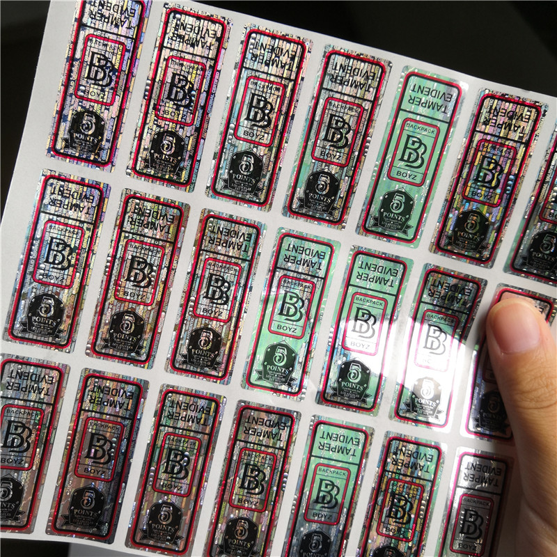 BACKPACKBOYZ hologram Stickers only POINTS Packing 5 Accept customizable 3D sticker 3.5g 7g Jungle boys bags small size with label sticke