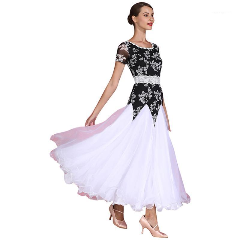Flower short-sleeve Ballroom Dance Dress Practice Clothes Modern dance one piece group clothes Flamenco rumba Samba waltz dress1, Black
Flower short-sleeve Ballroom Dance Dress Practice Clothes Modern dance one piece group clothes Flamenco rumba Samba waltz dress1, Black