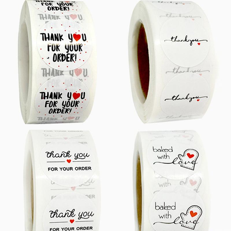 500Pcs/Roll Christmas Decoration Nice Gift Multi Purpose for Package Stationery White Thank You Sticker Round Shape Label Paper
500Pcs/Roll Christmas Decoration Nice Gift Multi Purpose for Package Stationery White Thank You Sticker Round Shape Label Paper