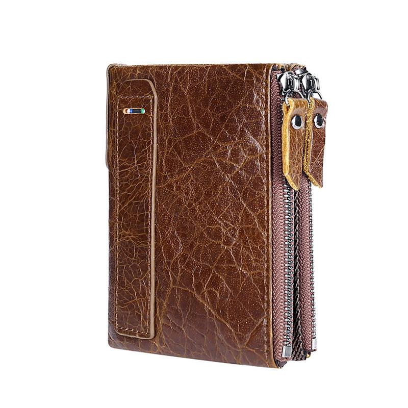 High Quality Genuine Leather Men Wallets Fashion New Cowhide RFID ID Card Holder Boy Holders Carteira Masculina Male, Brown wallet
High Quality Genuine Leather Men Wallets Fashion New Cowhide RFID ID Card Holder Boy Holders Carteira Masculina Male, Brown wallet