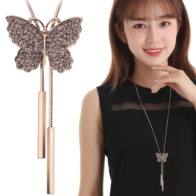 BYSPT Crystal Flower Classic Crystas Butterfly Tassel Long Necklace Women Bijoux New Fashion Jewelry Necklaces & Pendants Gift
BYSPT Crystal Flower Classic Crystas Butterfly Tassel Long Necklace Women Bijoux New Fashion Jewelry Necklaces & Pendants Gift