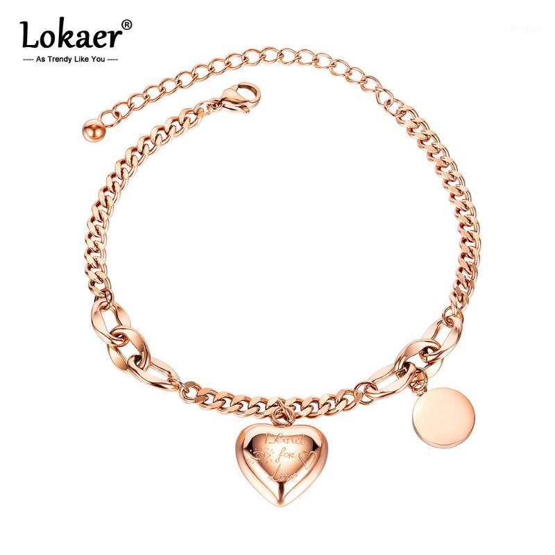 Charm Bracelets Lokaer Fashion Stainless Steel Love Heart & Round Tag For Women Girls Bohemia Chain Bracelet Jewelry B200971
Charm Bracelets Lokaer Fashion Stainless Steel Love Heart & Round Tag For Women Girls Bohemia Chain Bracelet Jewelry B200971
