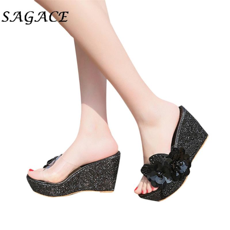 SAGACE Slippers PVC Ladies Sandals Wedge Shoes Pumps High Heel Open Toe Rubber Beach Sandals 2021 Summer Ladies Sequins, Brown
SAGACE Slippers PVC Ladies Sandals Wedge Shoes Pumps High Heel Open Toe Rubber Beach Sandals 2021 Summer Ladies Sequins, Brown