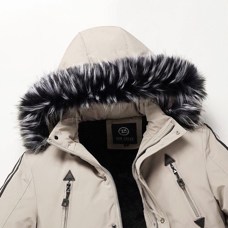 Winter Parka Men Windbreak Plus Velvet Thick Warm Windproof Fur Coats Male Military Hooded Warm Jackets Men's Winter Parka Coats 201026