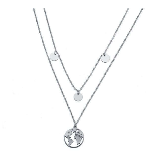 New necklace Women's fashion multi-layer round pendant pendant necklace jewelry wholesale for female
New necklace Women's fashion multi-layer round pendant pendant necklace jewelry wholesale for female