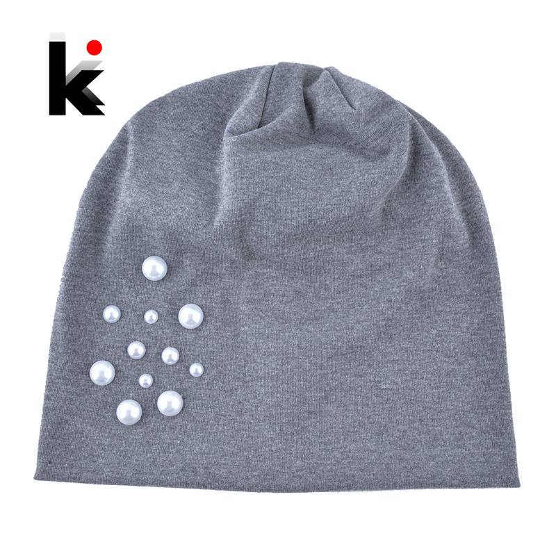 New Arrivals Pearls Beanie Ladies Fashion Solid Hat Spring Casual Skullies Beanies Women Autumn Cotton Gorras Female Touca, Gray2
New Arrivals Pearls Beanie Ladies Fashion Solid Hat Spring Casual Skullies Beanies Women Autumn Cotton Gorras Female Touca, Gray2