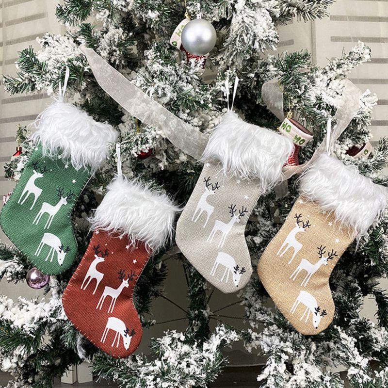 Christmas Stocking Sack Elk Printed Xmas Gift Candy Bag Noel Christmas Decorations for Home Tree Fireplace Pendants
Christmas Stocking Sack Elk Printed Xmas Gift Candy Bag Noel Christmas Decorations for Home Tree Fireplace Pendants