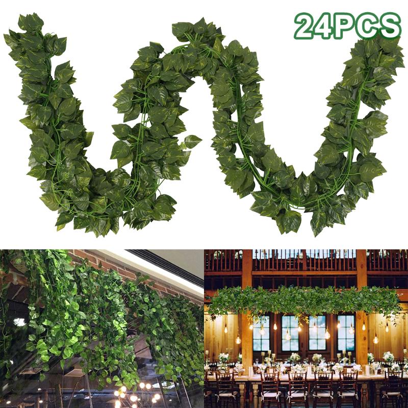 24pcs Green Artificial Hanging Ivy Leaf Plants Vines Leaves Diy for Home Bathroom Decoration Garden Party Decor
24pcs Green Artificial Hanging Ivy Leaf Plants Vines Leaves Diy for Home Bathroom Decoration Garden Party Decor