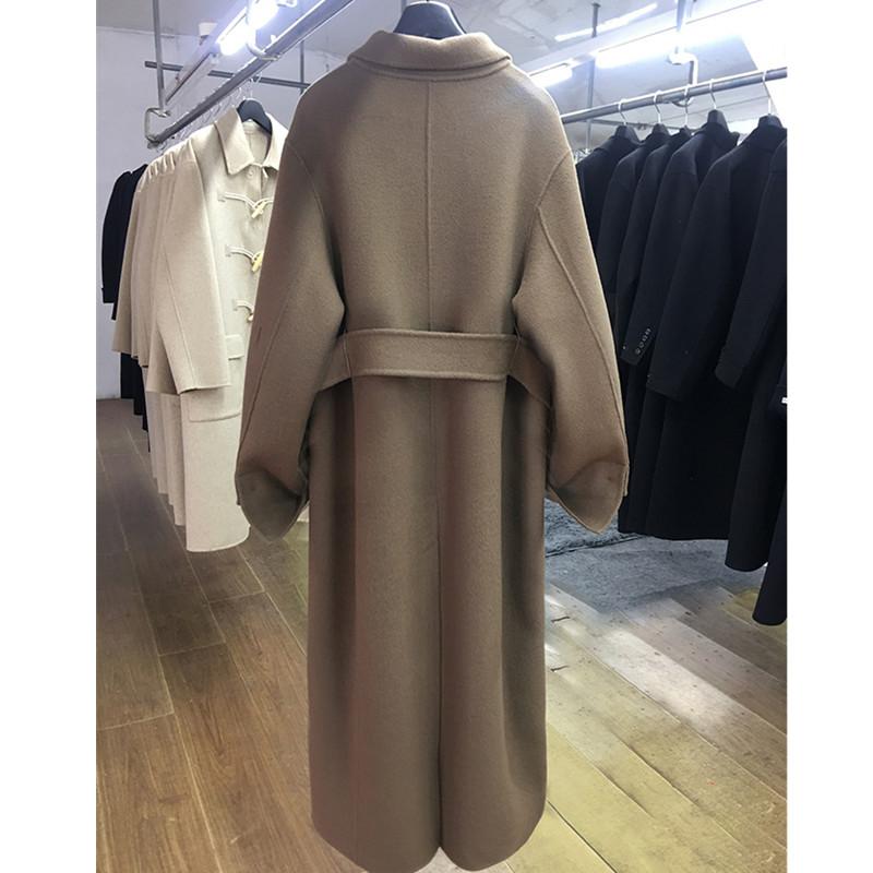 Wool coat women 2020 Winter Wool Double-sided Coat handmade Female High End X-long Outerwear with Belt manteau femme, Black
Wool coat women 2020 Winter Wool Double-sided Coat handmade Female High End X-long Outerwear with Belt manteau femme, Black