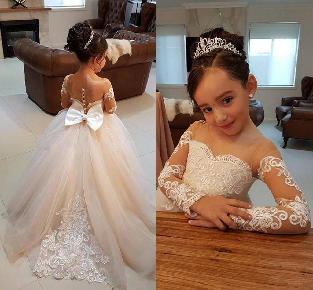 One Shoulder Flower Girl Little Girls, Glitz Pageant Dresses for Kids, Ball Gown Communion Dress