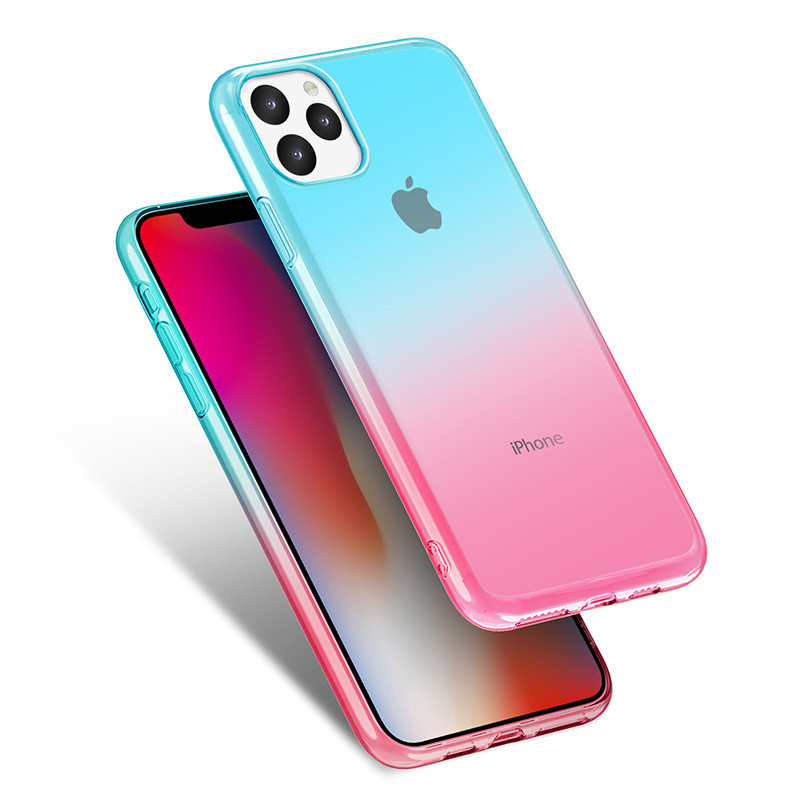 High Quality Gradient Dual Color Transparent TPU Shockproof Phone Case for iPhone 12 Mini Pro Max 11 Pro Max XR X XS MAX 7 8 6S Plus, Blue/black
High Quality Gradient Dual Color Transparent TPU Shockproof Phone Case for iPhone 12 Mini Pro Max 11 Pro Max XR X XS MAX 7 8 6S Plus, Blue/black