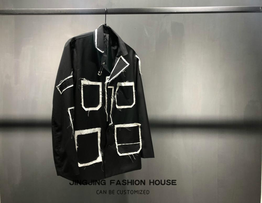 2021 New Black Pioneer Suit 's Tendency with Patch Shirt Deconstructs Design of Clothing LXXG
2021 New Black Pioneer Suit 's Tendency with Patch Shirt Deconstructs Design of Clothing LXXG