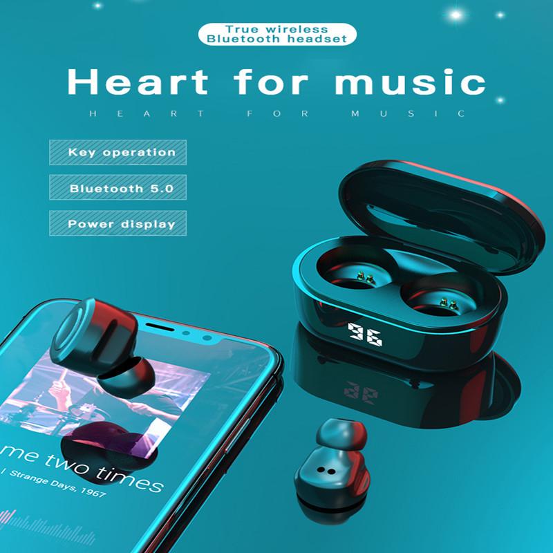 Mini In-Ear 5.0 Bluetooth Earphone HiFi Wireless Headset Sports Earbuds Handsfree Stereo Sound Earphone Charging Box For Android, Black
Mini In-Ear 5.0 Bluetooth Earphone HiFi Wireless Headset Sports Earbuds Handsfree Stereo Sound Earphone Charging Box For Android, Black