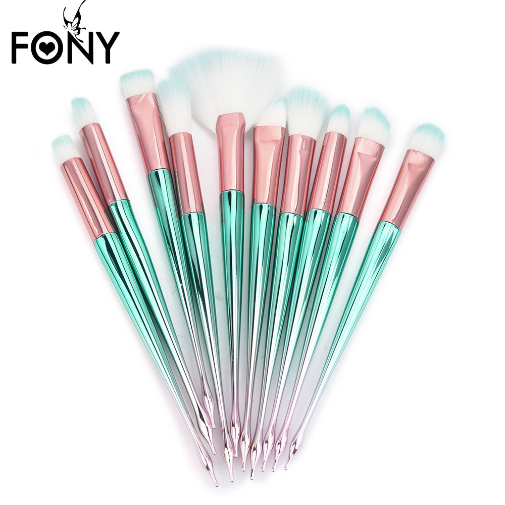Fony 10PCS Makeup Brushes Foundation Eyebrow Eyeliner Blush Cosmetic Concealer Brushes Make up Sets pinceaux maquillage
Fony 10PCS Makeup Brushes Foundation Eyebrow Eyeliner Blush Cosmetic Concealer Brushes Make up Sets pinceaux maquillage