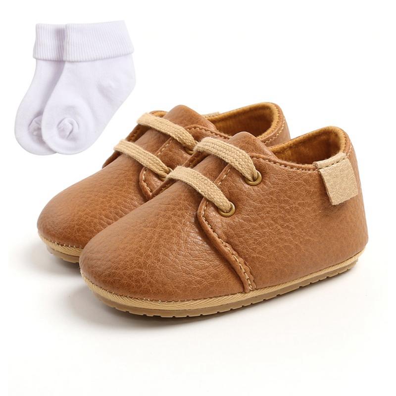 Baby Boy First Walkers Shoes With Socks Newborn Sole PU Leather Shoes Leopard Lace-up Non-slip Toddler Kids Crib, K1
Baby Boy First Walkers Shoes With Socks Newborn Sole PU Leather Shoes Leopard Lace-up Non-slip Toddler Kids Crib, K1