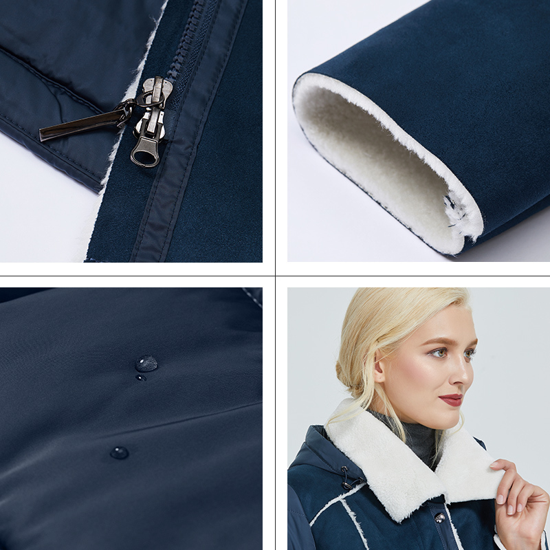 Astrid new winter jacket women plus size jacket parka solid leather clothes women winter coat AM-2082 201019