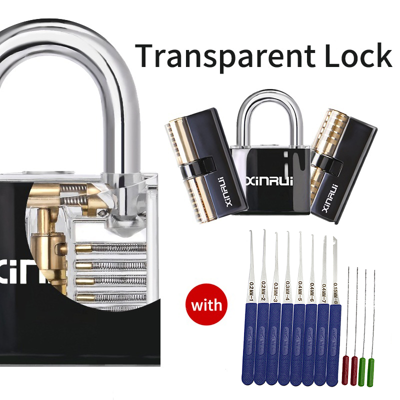 3 types of lock picking kits Cut-out pin padlock with black cover for locksmiths or advanced lock picking kit training locksmith tools
3 types of lock picking kits Cut-out pin padlock with black cover for locksmiths or advanced lock picking kit training locksmith tools