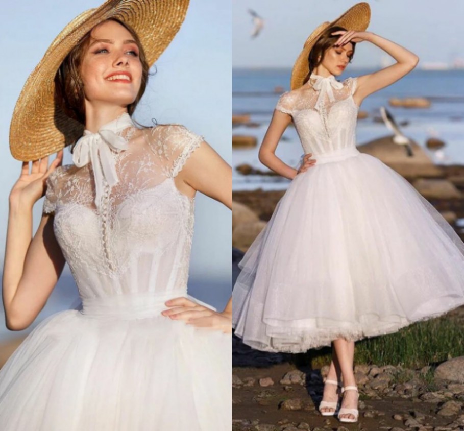 Vintage Ball Gown Prom Dresses White Tulle Lace Appliques Evening Gowns Saudi Arabic Formal Party Dress Arabic Dubai Vestidos De Fiesta robe soiree 20