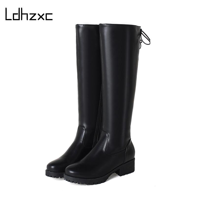 LDHZXC Autumn Zipper Women Motorcycle Boots Round To Med Heels Knee High Boots Winter Female Footwears Large Size, Pu
LDHZXC Autumn Zipper Women Motorcycle Boots Round To Med Heels Knee High Boots Winter Female Footwears Large Size, Pu