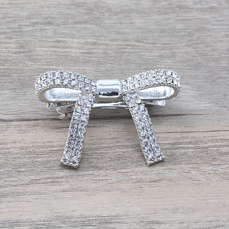 Vintage Headbands Hairpins Metal Bow Knot Hair Barrettes Girls Women Clip Female Rhinestones Jewelry