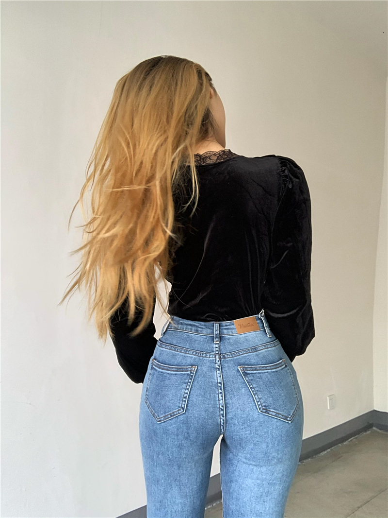 2021 New High European and American Hip Denim Retro Waistbands Thin Waistband Feet Women's Pants U7KC, Blue
2021 New High European and American Hip Denim Retro Waistbands Thin Waistband Feet Women's Pants U7KC, Blue