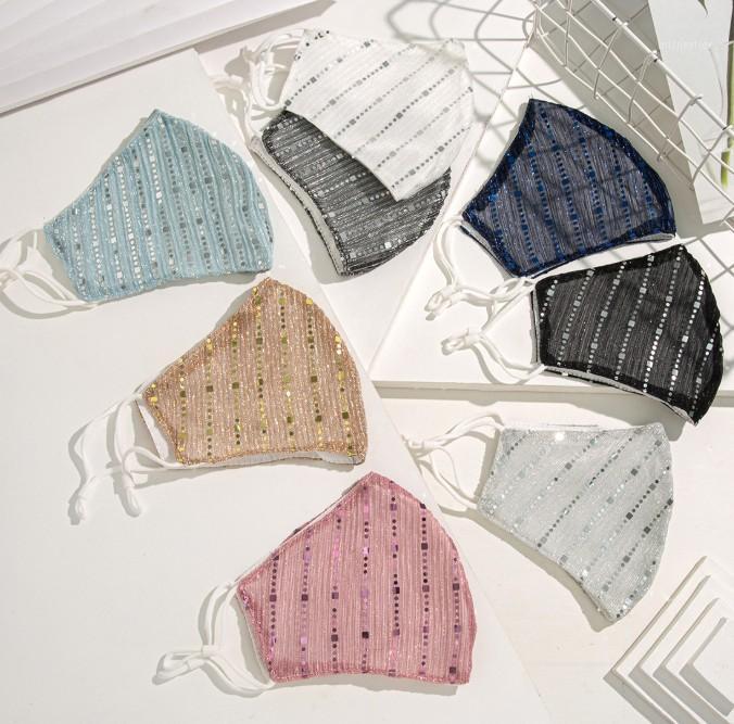 Shiny Designer mask thin Sequin cotton washable ear type anti dust mask 8 colors wholesale in stock1
Shiny Designer mask thin Sequin cotton washable ear type anti dust mask 8 colors wholesale in stock1