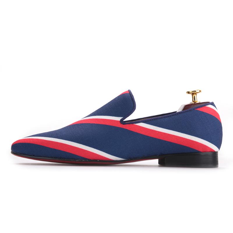 Square toe blue canvas shoes with striped design Party and Banquet men dress shoes loafers Leather insole men flats
Square toe blue canvas shoes with striped design Party and Banquet men dress shoes loafers Leather insole men flats