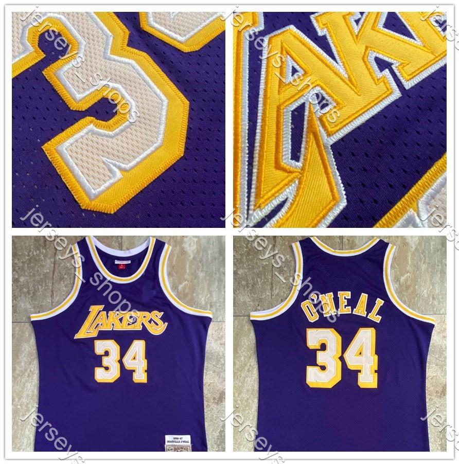 Mens Throwback Los Angeles Lakers Jerseys Shaquille ONeal Black 34 Mitchell & Ness 1996/97 Stitched Hardwoods Classics Shirts, Black;red
Mens Throwback Los Angeles Lakers Jerseys Shaquille ONeal Black 34 Mitchell & Ness 1996/97 Stitched Hardwoods Classics Shirts, Black;red