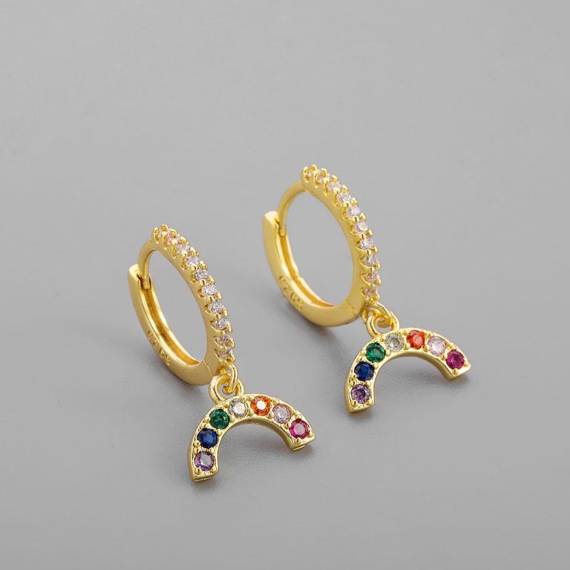 Hoop & Huggie 925 Sterling Silver Rainbow Zircon Earrings For Women Small Delicate Daily Jewelry Wholesale
Hoop & Huggie 925 Sterling Silver Rainbow Zircon Earrings For Women Small Delicate Daily Jewelry Wholesale