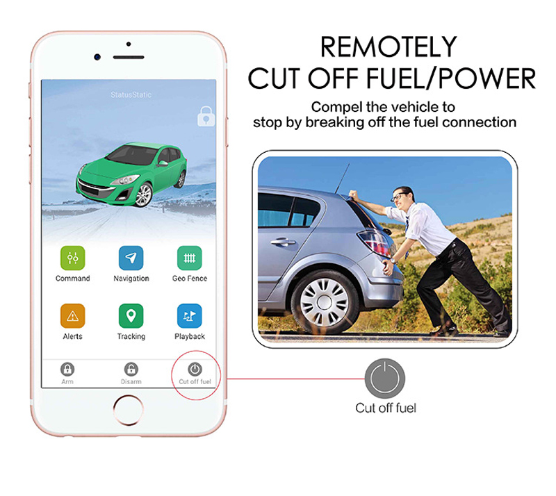 Remote Control Car GPS Tracker GT06N with Cut-Off Feature - Supports Google Maps Integration