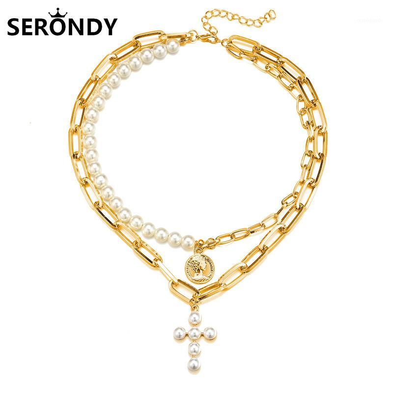 Alloy Pearl Cross Punk Goth Choker Necklace For Women Jewelry Collares Chain On The Neck 2020 New Trend Gift Aesthetics XL103401
Alloy Pearl Cross Punk Goth Choker Necklace For Women Jewelry Collares Chain On The Neck 2020 New Trend Gift Aesthetics XL103401