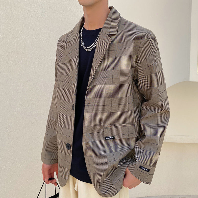 2021 New Men's Casual Oversize Plaid Korean Streetwear Man Jackets Fashion Woman Classic Suit Male Vintage Clothing Ke73, Gray
2021 New Men's Casual Oversize Plaid Korean Streetwear Man Jackets Fashion Woman Classic Suit Male Vintage Clothing Ke73, Gray