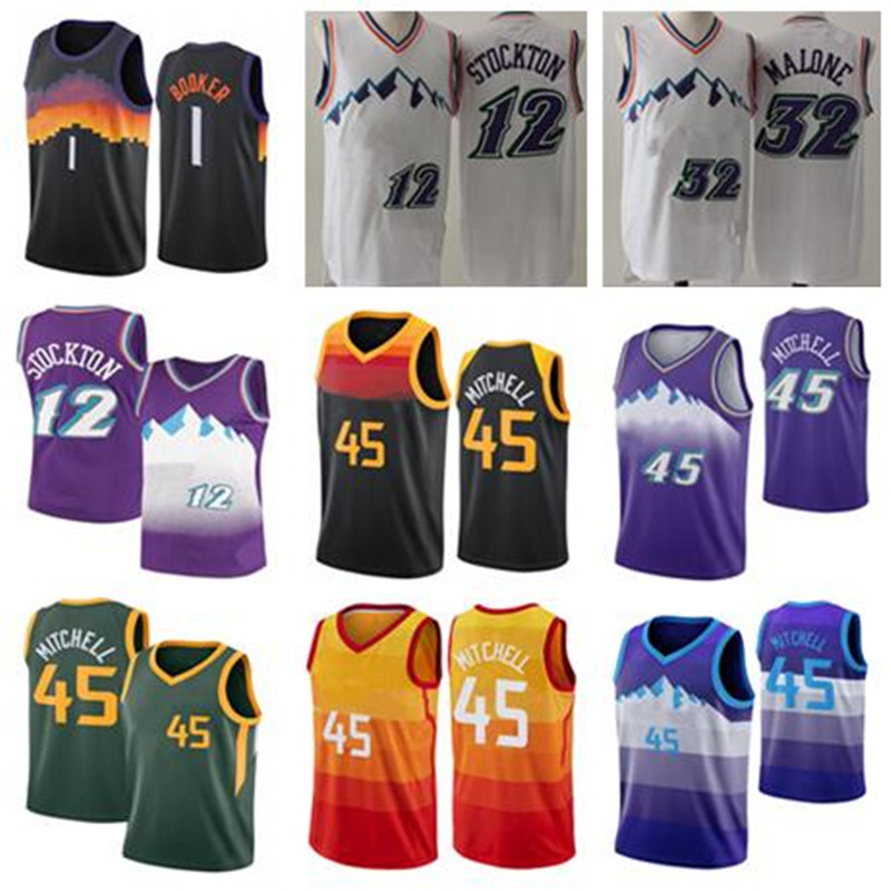 Donovan new 45 Mitchell jersey Men Karl 32 Malone John 12 Stockton jersey Devin 1 Booker, As
Donovan new 45 Mitchell jersey Men Karl 32 Malone John 12 Stockton jersey Devin 1 Booker, As
