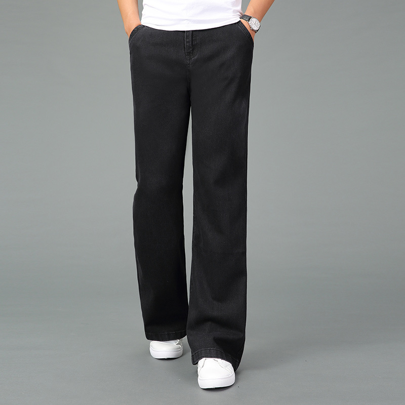 men's wide-leg long jeans casual bell blue jeans trousers for man bootcut jeans pants male Spring 201128