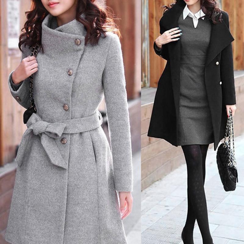 Winter Coat Womens Winter Lapel Wool Coat Trench Jacket Long Sleeve Overcoat Outwear Oversize Long Gray Trench
Winter Coat Womens Winter Lapel Wool Coat Trench Jacket Long Sleeve Overcoat Outwear Oversize Long Gray Trench