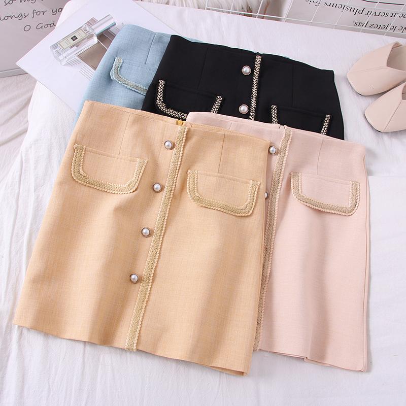 2021 New Autumn Spring Women Pockets Office Lady High Waist Elegant Mini Skirts Vintage Ub15, Black
2021 New Autumn Spring Women Pockets Office Lady High Waist Elegant Mini Skirts Vintage Ub15, Black