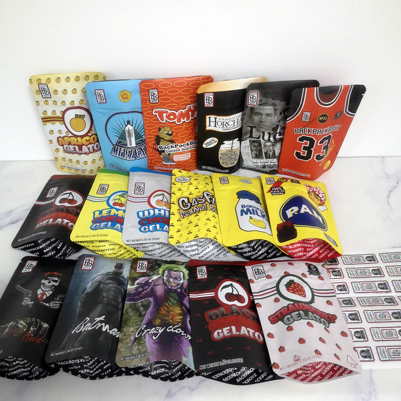 New Arrival 17 Kinds 3.5g Mylar Bags Tomyz Merzcato BACKPACK BOYZ 33 Lucky 420 Dry Herb Flower Packaging
New Arrival 17 Kinds 3.5g Mylar Bags Tomyz Merzcato BACKPACK BOYZ 33 Lucky 420 Dry Herb Flower Packaging