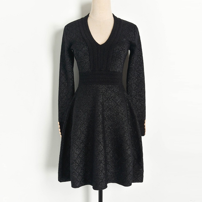 New 2021 Spring Female Chess Designer Dressed in Crocheted Thin, Sexy V-neck Aline Women's Sleeves Long, Dress Buttons Z6i3, Green
New 2021 Spring Female Chess Designer Dressed in Crocheted Thin, Sexy V-neck Aline Women's Sleeves Long, Dress Buttons Z6i3, Green
