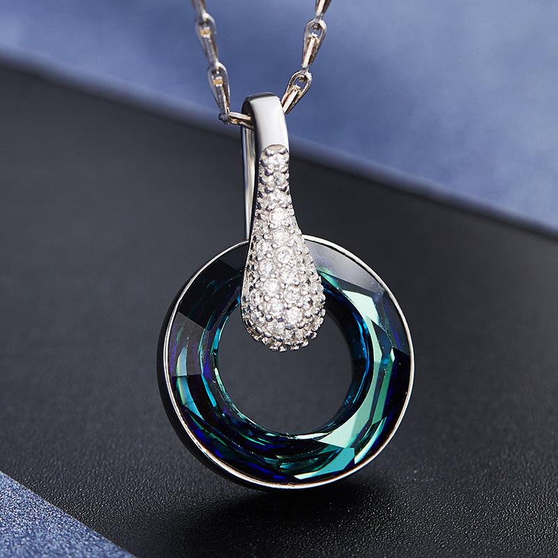 Pendant Necklaces 925 Sterling Silver Necklace Crystal Form Austrian Elegant Fashion For Women Wedding Jewelry Gift
Pendant Necklaces 925 Sterling Silver Necklace Crystal Form Austrian Elegant Fashion For Women Wedding Jewelry Gift