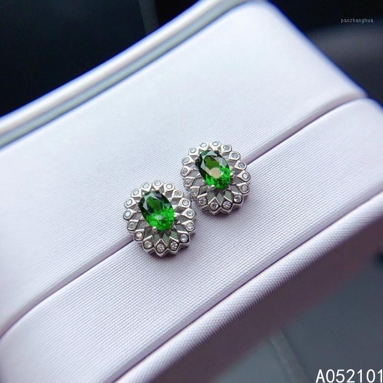 Stud KJJEAXCMY Fine Jewelry 925 Silver Natural Diopside Girl Trendy Earrings Ear Support Test Chinese Style With Box, Golden;silver
Stud KJJEAXCMY Fine Jewelry 925 Silver Natural Diopside Girl Trendy Earrings Ear Support Test Chinese Style With Box, Golden;silver