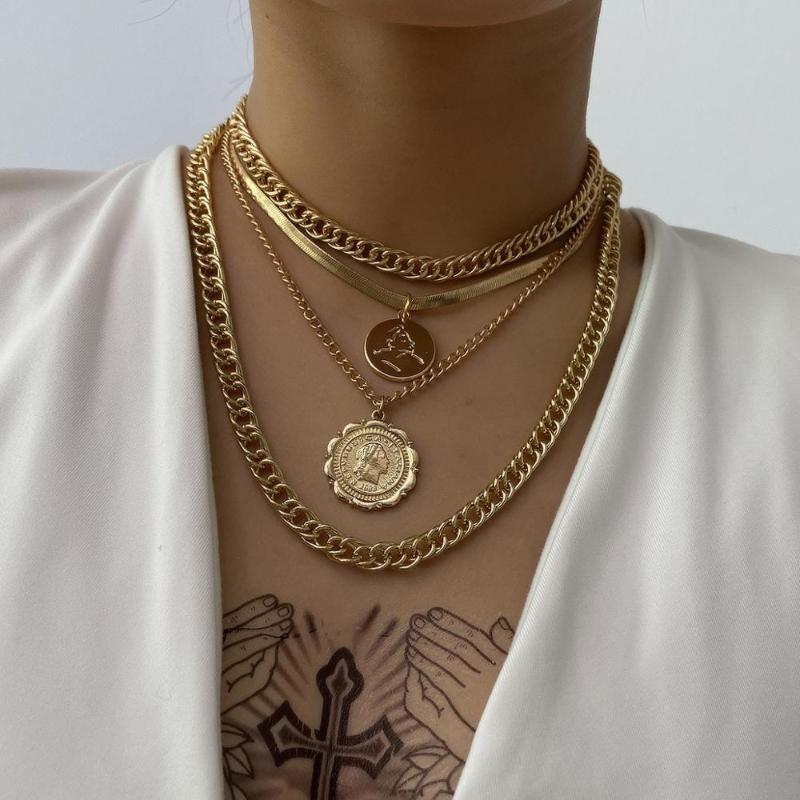 DIEZI Punk Steampunk Long Chunky Chain Necklaces Women Men Big Coin Pendant Necklace Statement Choker Necklace 2020 New Jewelry
DIEZI Punk Steampunk Long Chunky Chain Necklaces Women Men Big Coin Pendant Necklace Statement Choker Necklace 2020 New Jewelry
