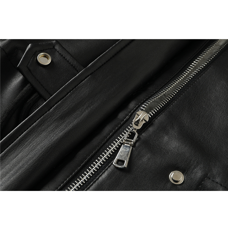 Faux Fur Coat Women Leather Jacket Autumn Winter Warm Plush Thick Suede Outerwear Lambs Wool Short Motorcycle Coats Female 201226