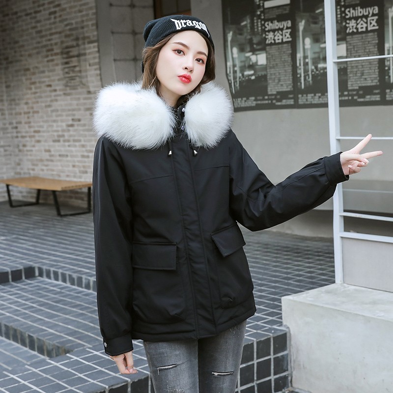 Handsome contracted fashion short warm cotton-padded clothes 201019