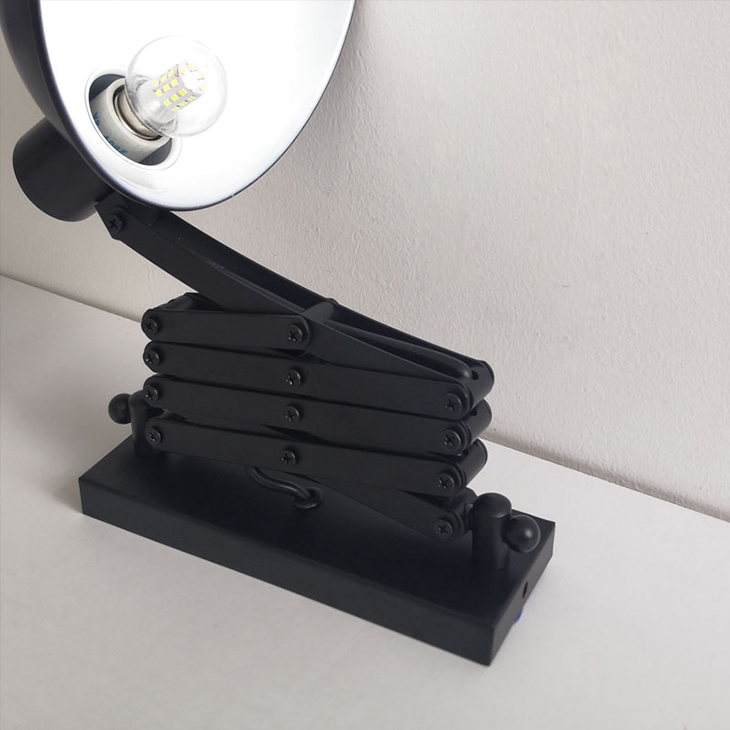 American retro industrial style retractable wall lamp creative personality dining room bedroom study elongated wall light